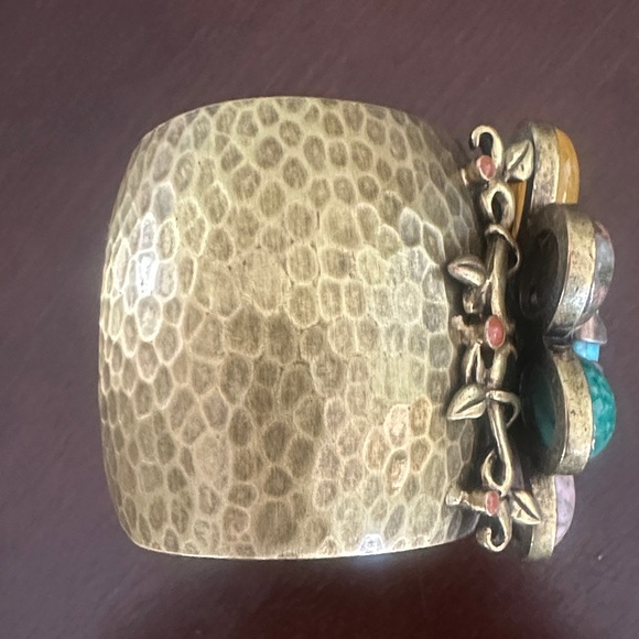 Sweet Romance Gold-Tone Multicolor Stone Bracelet - Picture 4 of 6